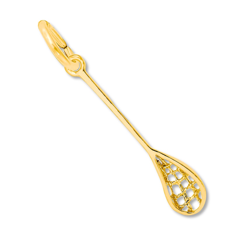 Main Image 1 of Lacrosse Charm 14K Yellow Gold