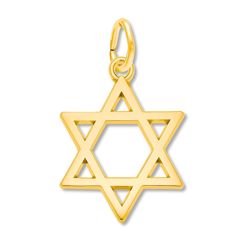 Star of David Charm 14K Yellow Gold