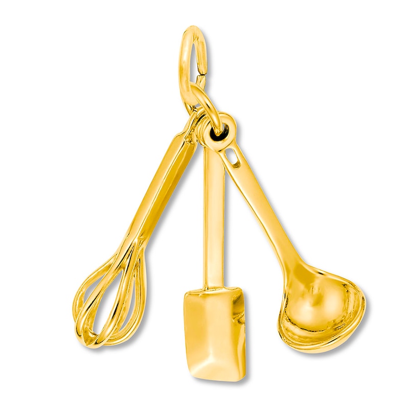 Main Image 1 of Cooking Utensils Charm 14K Yellow Gold