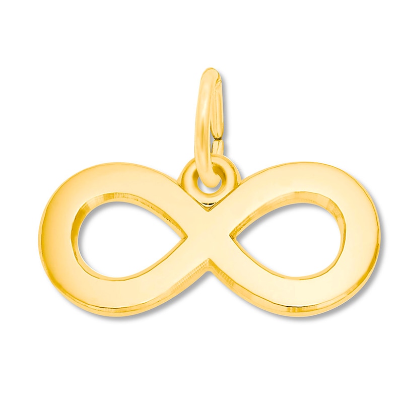 Main Image 1 of Infinity Charm 14K Yellow Gold