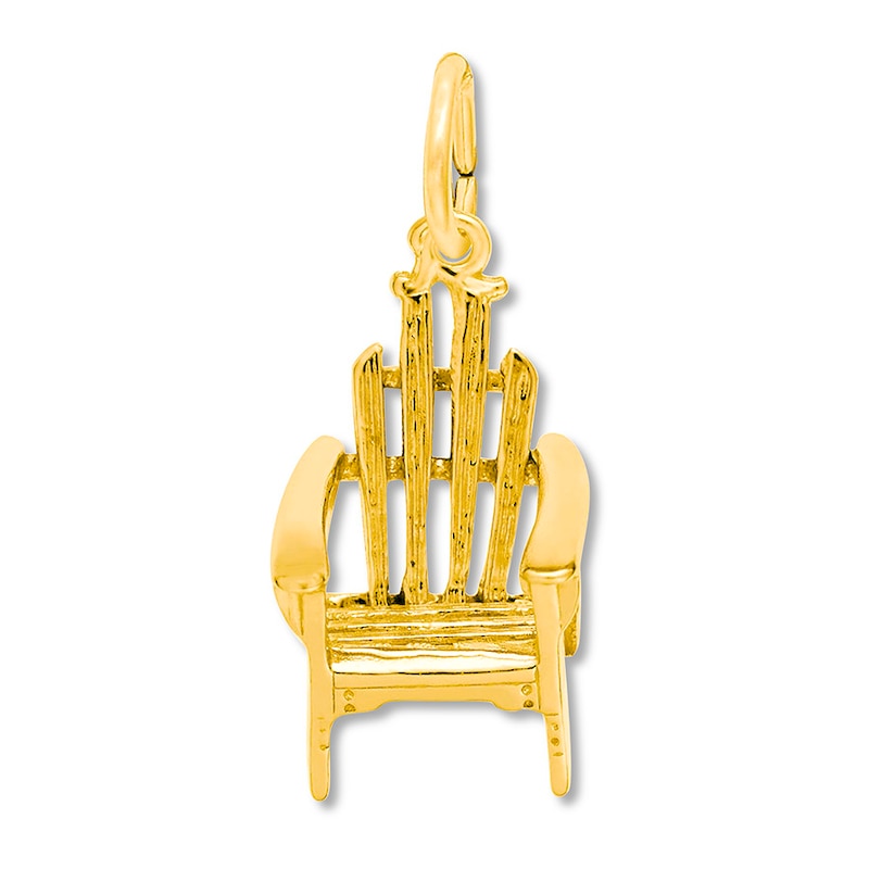 Adirondack Chair Charm 14K Yellow Gold