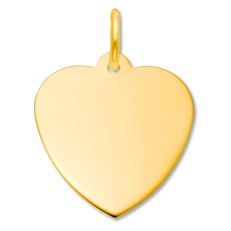Main Image 1 of Heart Charm 14K Yellow Gold