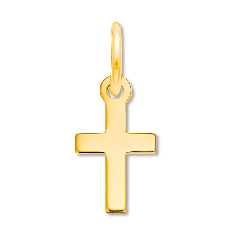 Cross Charm 14K Yellow Gold