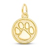 Thumbnail Image 1 of Paw Print Charm 14K Yellow Gold