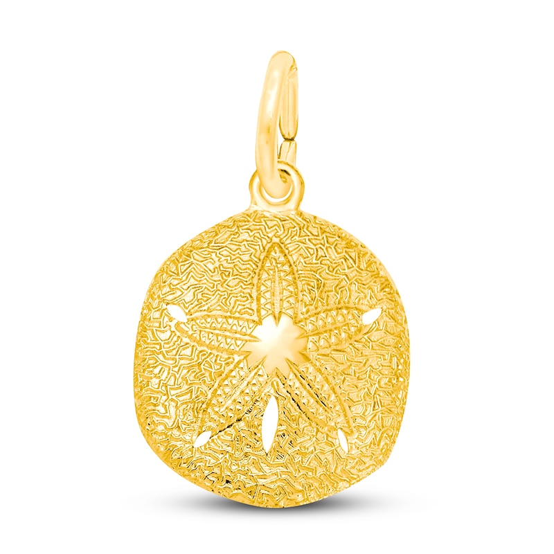 Sand Dollar Charm 14K Yellow Gold