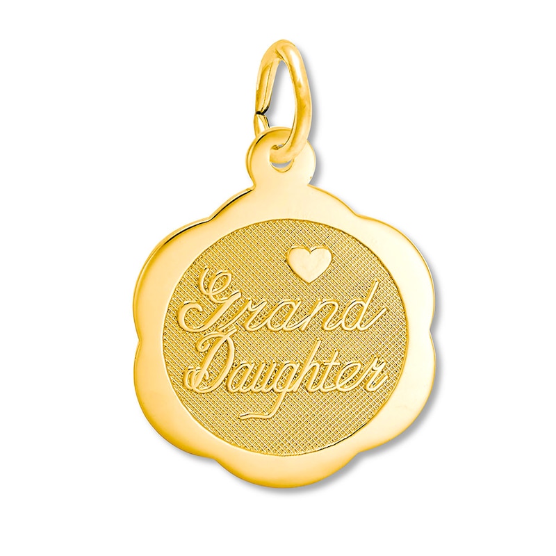 Granddaughter Charm 14K Yellow Gold