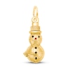 Thumbnail Image 0 of Snowman Charm Red/Black Enamel 14K Yellow Gold