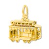 Thumbnail Image 1 of San Francisco Cable Car Red Enamel 14K Yellow Gold Charm
