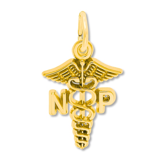 Nurse Practitioner Charm 14K Yellow Gold