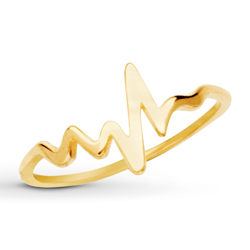 Main Image 1 of Heartbeat Ring 14K Yellow Gold