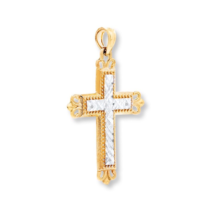 Main Image 3 of Cross Pendant 14K Yellow Gold