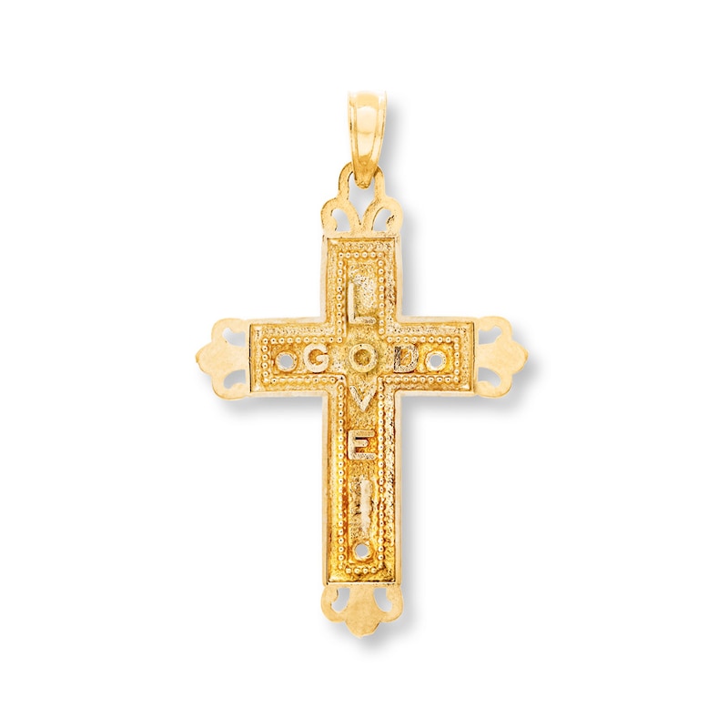 Main Image 4 of Cross Pendant 14K Yellow Gold