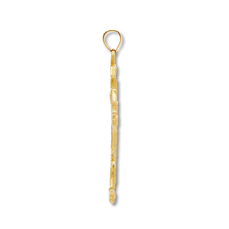 Main Image 2 of Cross Charm 14K Two-Tone Gold