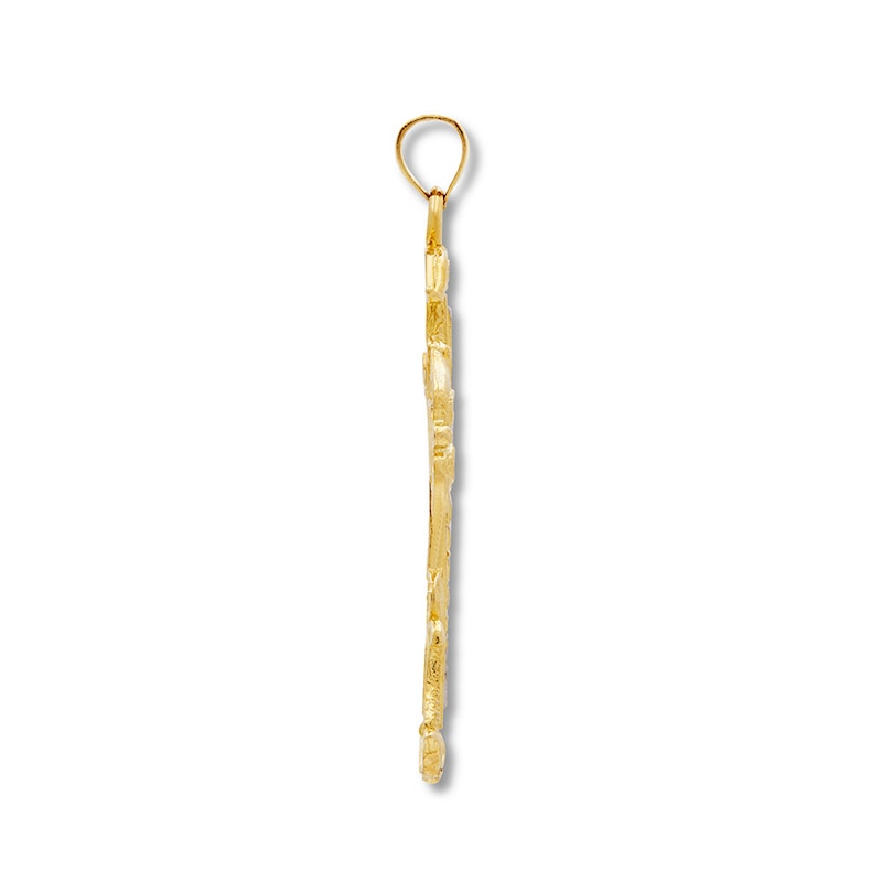 Cross Charm 14K Two-Tone Gold | Kay