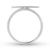 Thumbnail Image 1 of Textured Bar Ring 10K White Gold