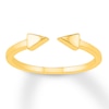 Triangle Deconstructed Ring 10K Yellow Gold