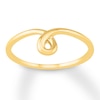 Loop Midi Ring 10K Yellow Gold