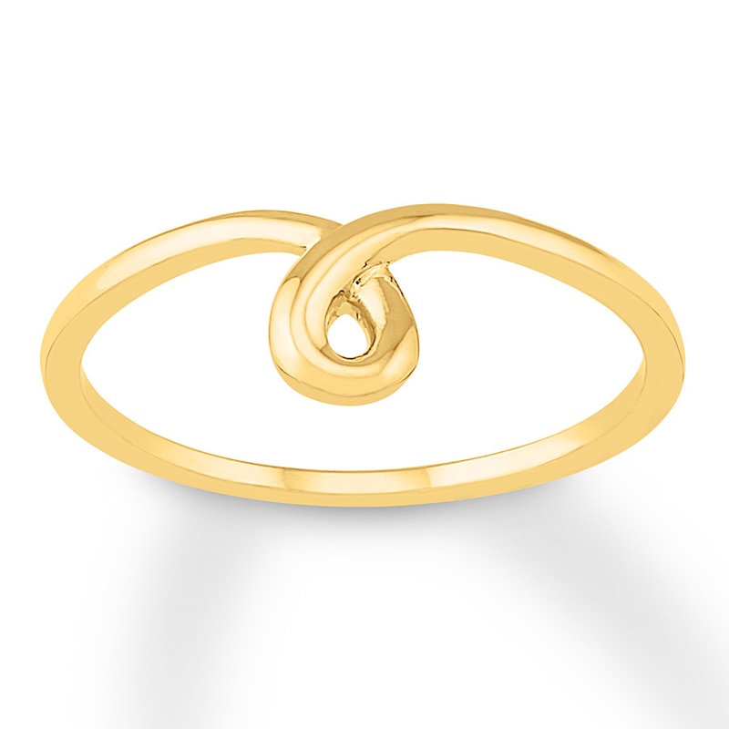 Loop Midi Ring 10K Yellow Gold