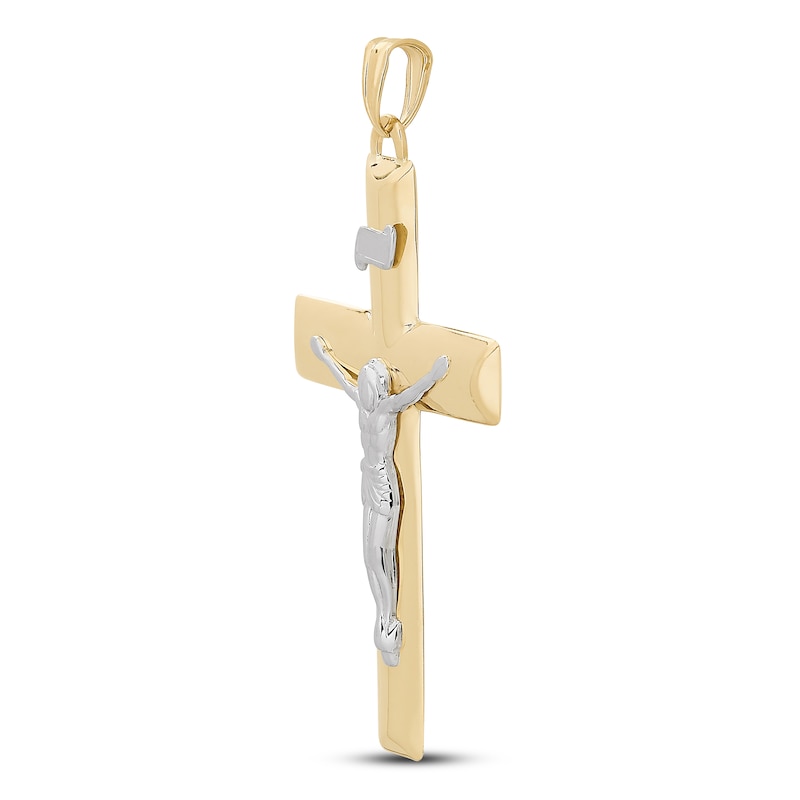 Men's Crucifix Pendant 10K Yellow Gold
