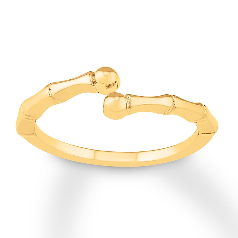 Main Image 1 of Bamboo Design Ring 10K Yellow Gold