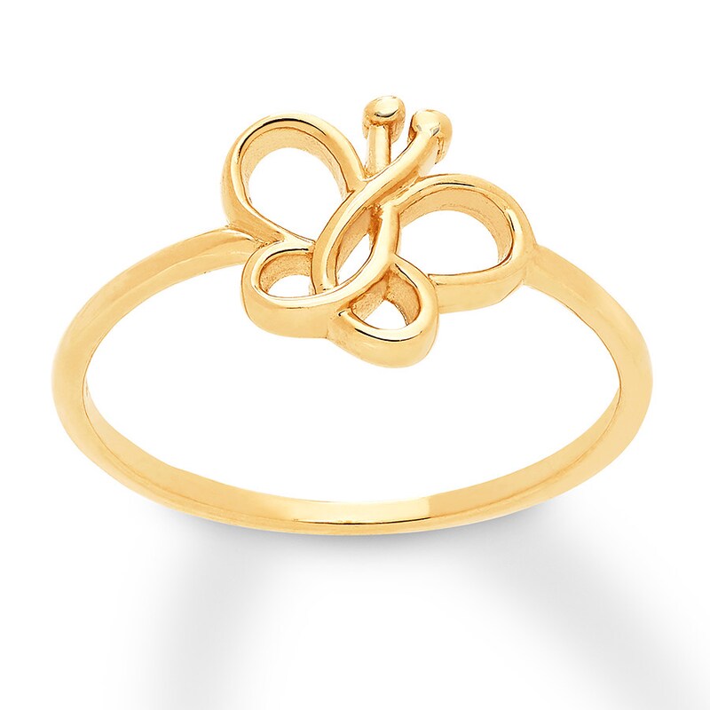 Butterfly Ring 10K Yellow Gold