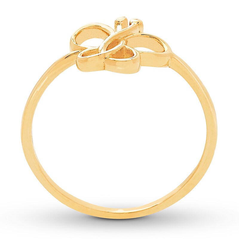 Butterfly Ring 10K Yellow Gold