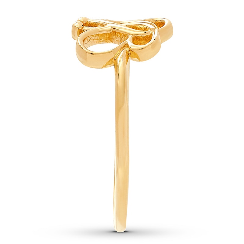 Butterfly Ring 10K Yellow Gold