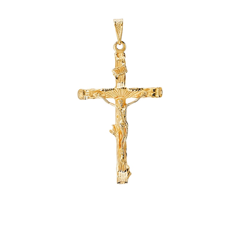 Crucifix Charm 14K Yellow Gold