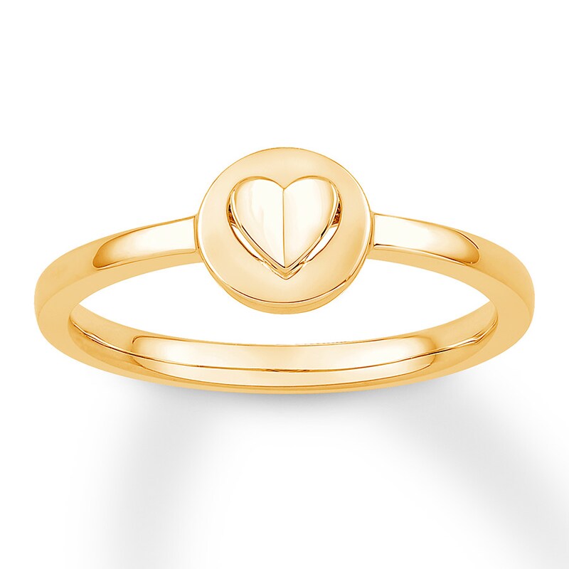 Signature Heart Ring 10K Yellow Gold