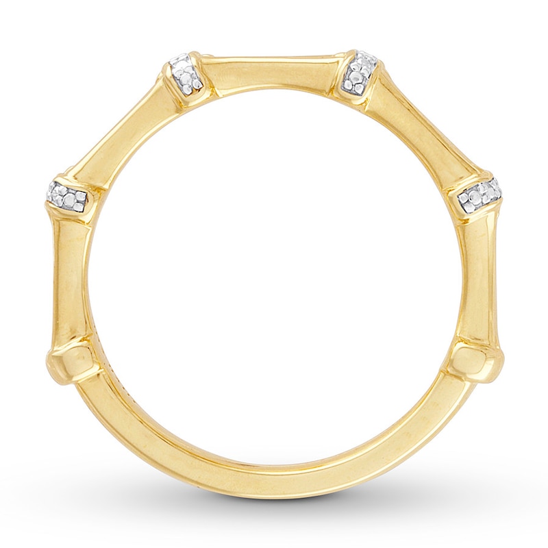 Bamboo Ring 10K Yellow Gold
