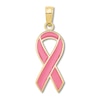 Thumbnail Image 1 of Ribbon Charm 14K Yellow Gold/Pink Enamel