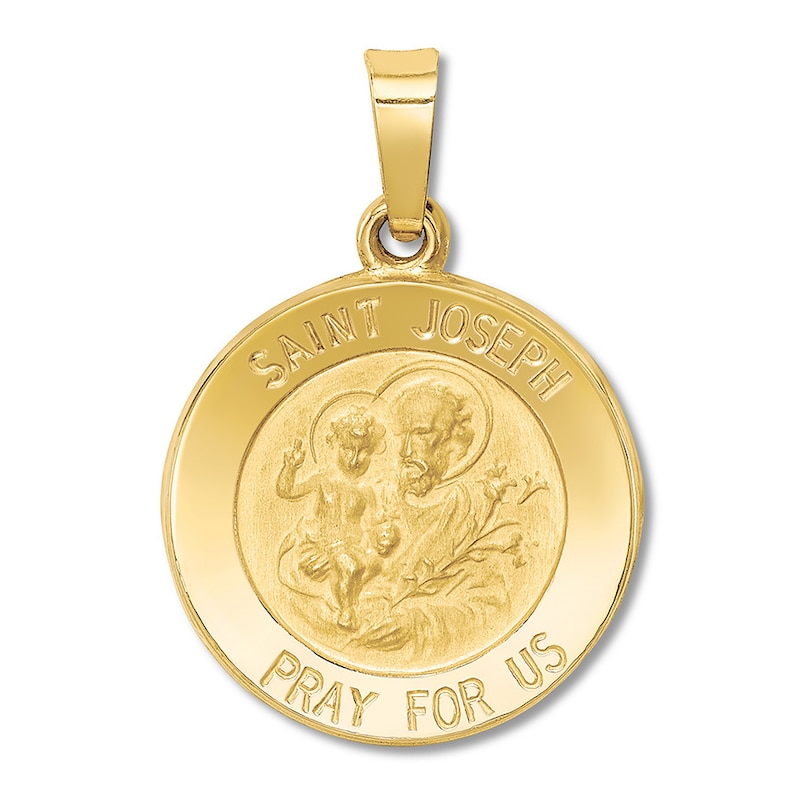 Main Image 1 of St. Joseph Medal Charm 14K Yellow Gold