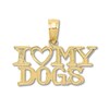Thumbnail Image 1 of I Love My Dogs Charm 14K Yellow Gold