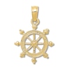 Ship's Wheel Charm 14K Yellow Gold