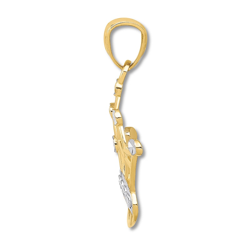 Main Image 2 of Crown Charm 14K Yellow Gold