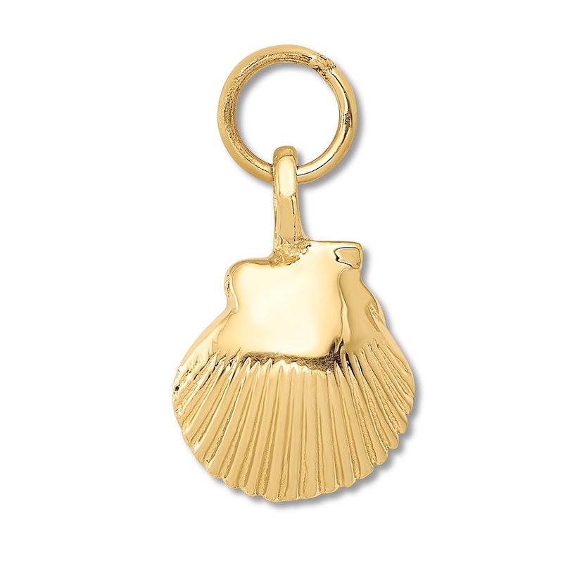 Main Image 1 of Seashell Charm 14K Yellow Gold