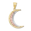 Thumbnail Image 1 of Crescent Moon Charm 14K Tri-Color Gold