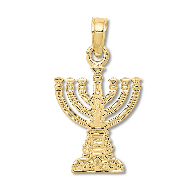 Main Image 1 of Menorah Charm 14K Yellow Gold