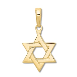 Star of David Charm 14K Yellow Gold