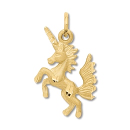 Unicorn Charm 14K Yellow Gold