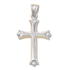 Thumbnail Image 3 of Reversible Cross Charm 14K Two-Tone Gold