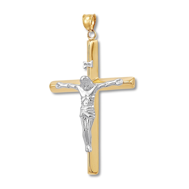 Main Image 2 of Crucifix Charm 10K Yellow Gold