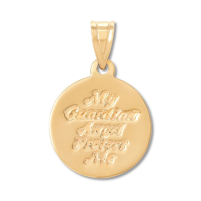 Main Image 2 of Guardian Angel Charm 10K Yellow Gold