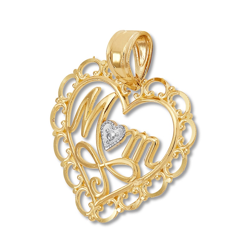 Mom & Heart Charm