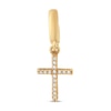 Thumbnail Image 1 of True Definition Cross Charm 1/20 ct tw Diamonds 10K Yellow Gold