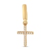 Thumbnail Image 0 of True Definition Cross Charm 1/20 ct tw Diamonds 10K Yellow Gold