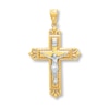 Thumbnail Image 0 of Crucifix Cross Charm 14K Two-Tone Gold