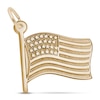 Thumbnail Image 0 of USA Flag Charm 14K Yellow Gold