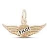 Pilot Wings Charm 14K Yellow Gold