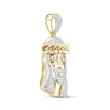 Thumbnail Image 2 of Men’s Diamond Jesus Pendant 1/2 ct tw 10K Yellow Gold